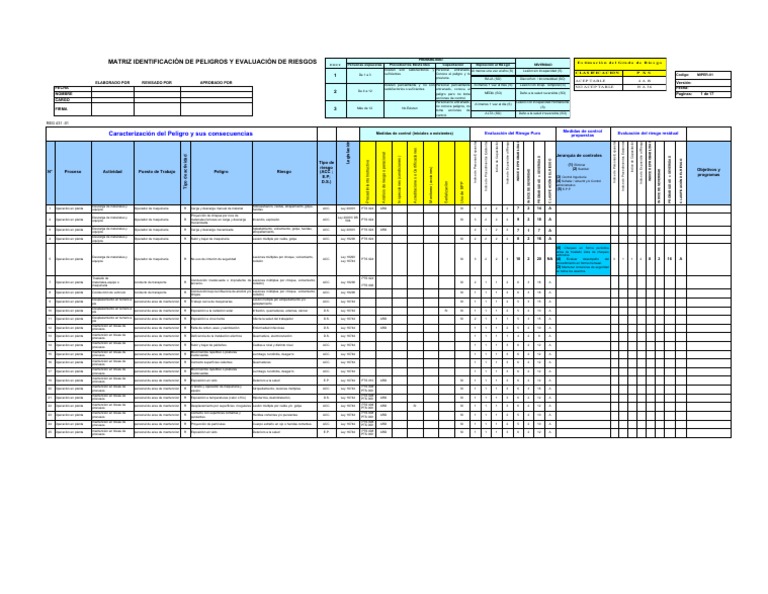 Matriz Básica de Evaluación de Riesgos | PDF | Riesgo