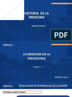 1.-Medicina en La Prehistoria-Ppt - Historia de La Medicina - Sem-2 - Sesion-01 - 2023-2