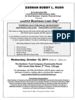 District Business Loan Day Oct 12 2011 Flyer