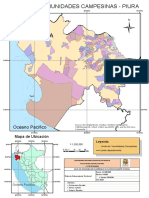 Mapa de Comunidades Campesinas en El Departamento de Piura
