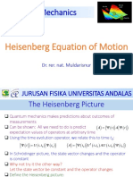 Lecture 4 Heisenberg Equation of Motion