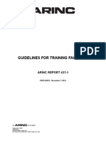 ARINC 437-1 - Guidelines For Training Facilities