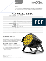 Manual Par 54x3w RGBA I
