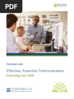 Assertive Communication (Worksheet) - Therapist Aid PDF | PDF