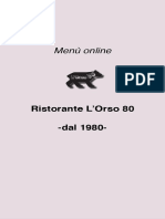 Menu Orso