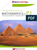 Maths 9709 Paper 3 - Algebra