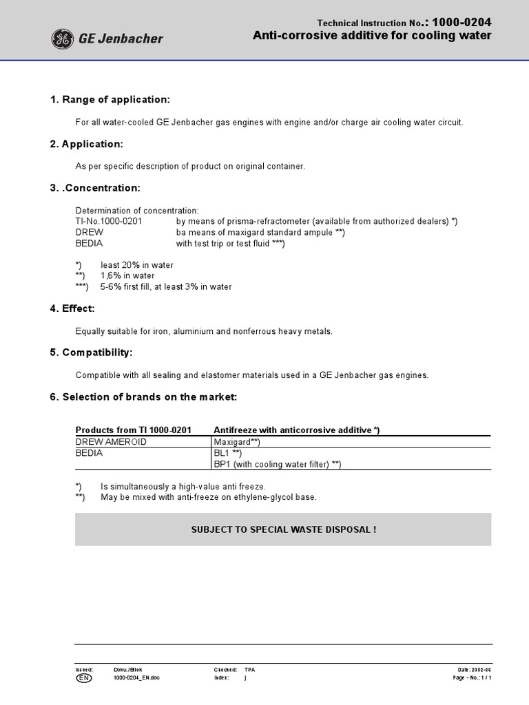 Anticorrosive additive for cooling water PDF