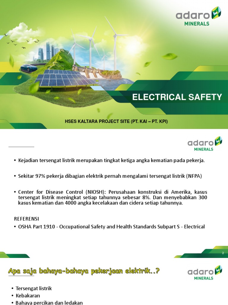Materi Internal Training Electrical Safety (PT. KAI PT. KPI) PDF