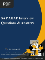 Sap Abap Interviews Question and Answer