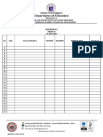 Module Distribution Log Sheet-3rd and 4th