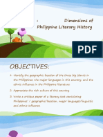Dimensions of Philippine Literary History