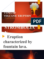 Types of Volcanic Eruption