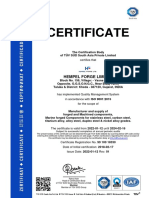 Certificate: Hempel Forge Limited