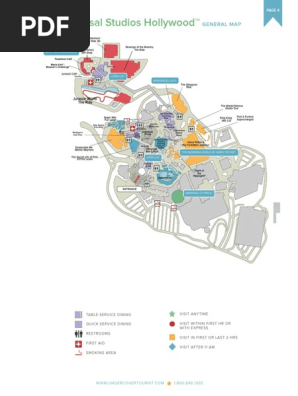 Universal Studios Hollywood Mapa Pdf