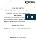 Iae de Metz: Contrôle de Gestion Et Audit Organisationnel Sous Le Thème