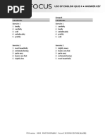 Focus 3 Unit Test 3 Answer Key | PDF