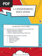 1.3 Engineering Education