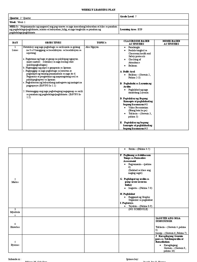 weekly-learning-plan-week-1-pdf