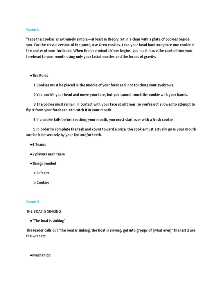 Marex Games For Acquaintance Party PDF