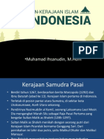 Kerajaan-Kerajaan Islam DI INDONESIA