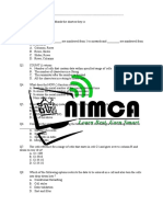 NIMCA TEST (Excel & Word)