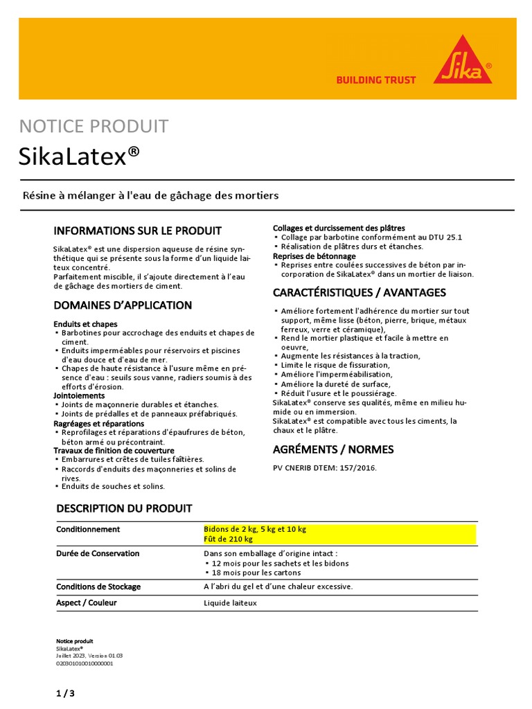 Sikalatex | PDF