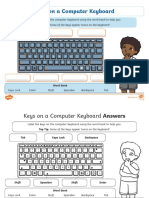 Keys On A Computer Keyboard