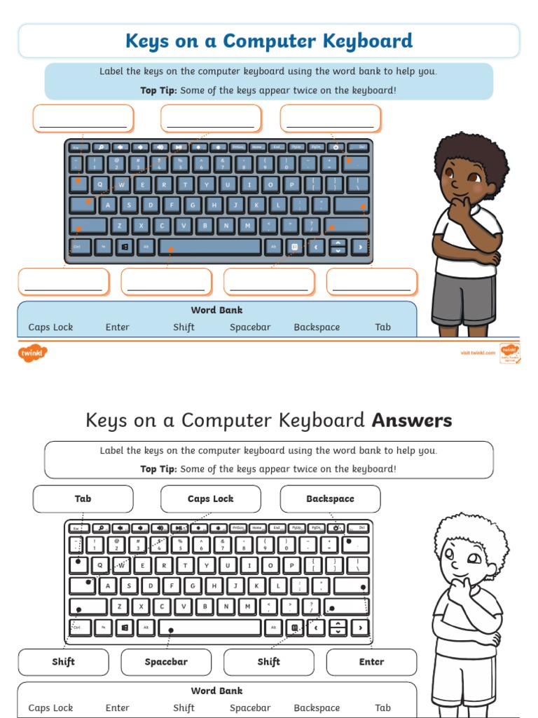 Keys On A Computer Keyboard PDF