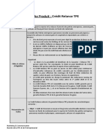 Annexe 6 - Fiche Produit Crédit Relance TPE