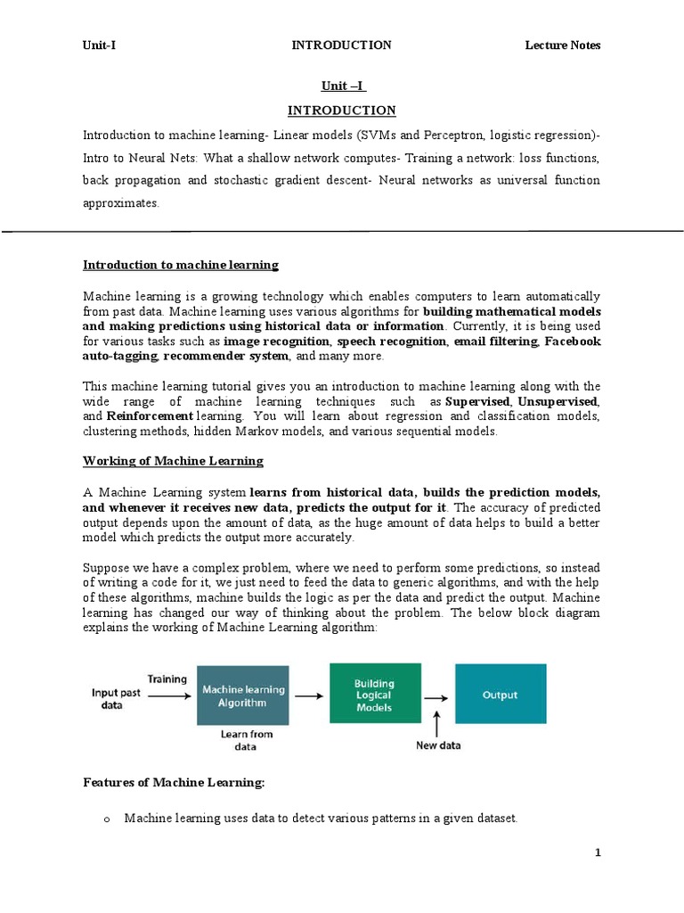 Unit I | PDF