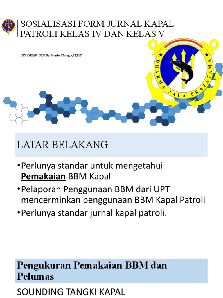 Jurnal Pemakaian BBM Kapal Patroli | PDF