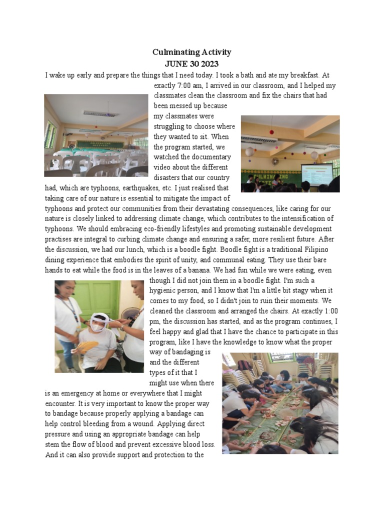 Senior High School Culminating Activity | PDF