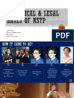 SM NSTP 1 2.0 - Historical Legal Basis of NSTP1