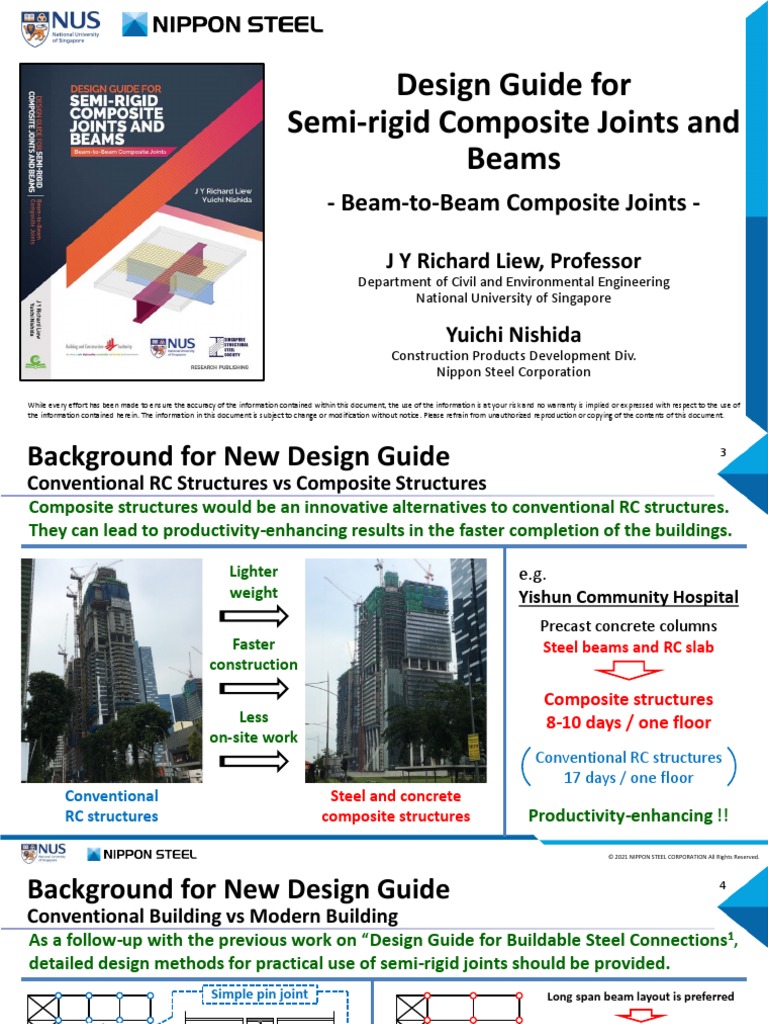 Yuichi Nishida - Design Guide For Semi-Rigid Composite Joints and Beams ...