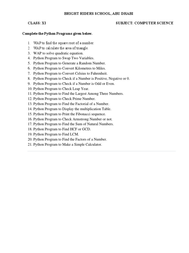 Python-Worksheet | PDF