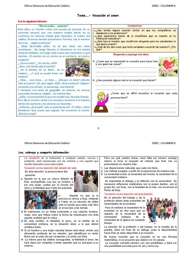 Vocación al amor y servicio cristiano | PDF | Celibato | Cristo (título)