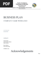 Business Plan Template