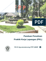 Panduan Penulisan Laporan PKL Agro FPP 2020