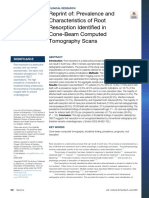 Reprint of Prevalence and Characteristics of Root