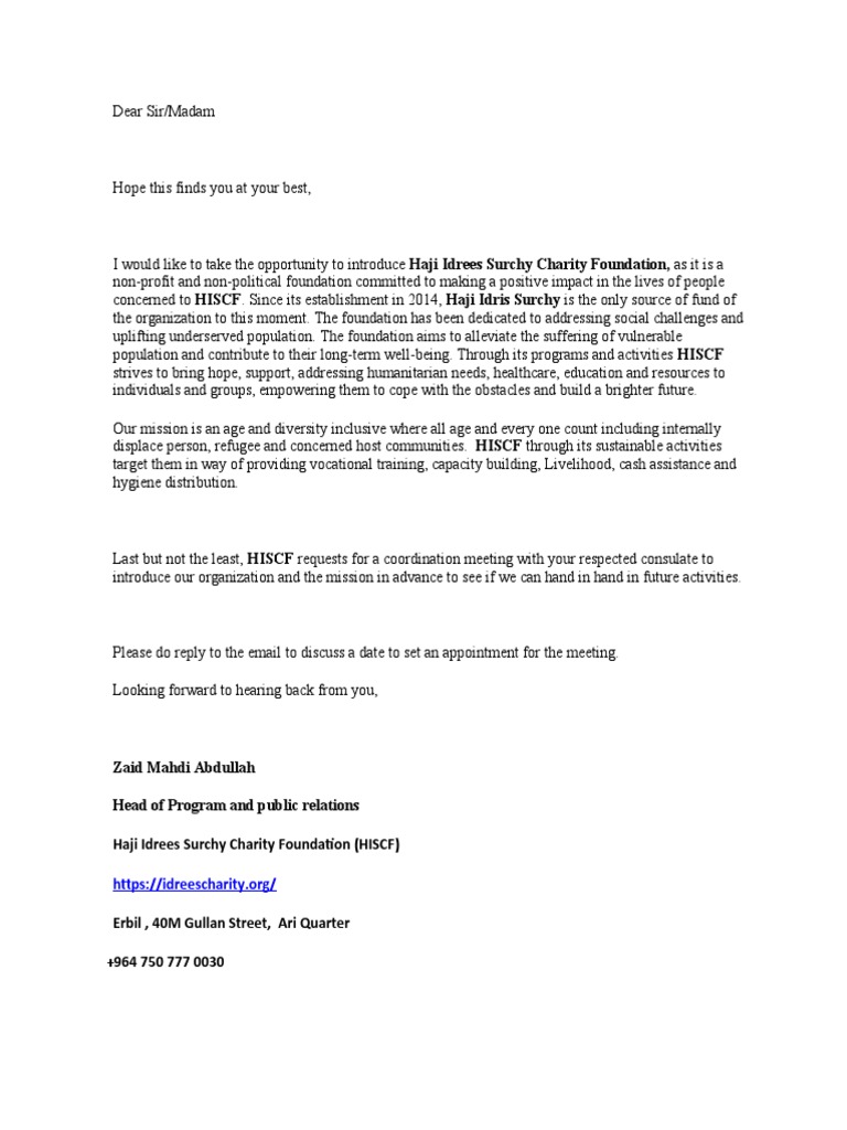 Emailing Letter | PDF