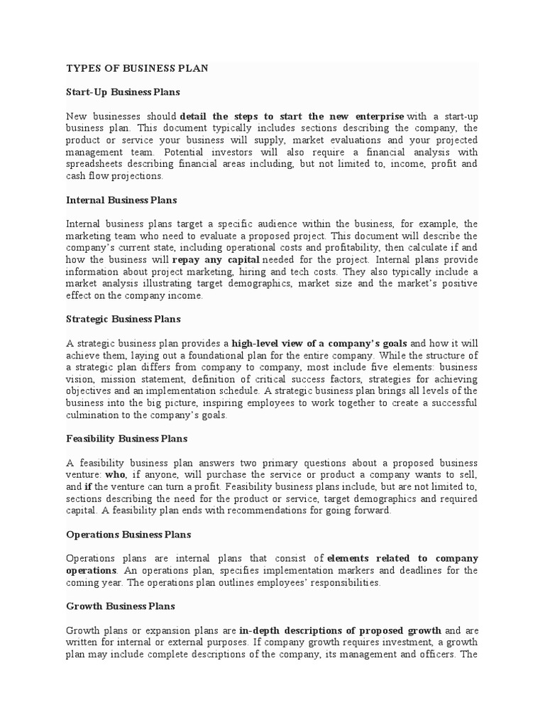 types-of-business-plan-pdf-business-plan-feasibility-study