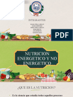 Nutricion Energetico y No Energetico