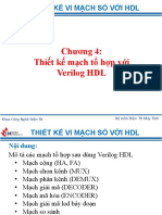 Chương 4: Thiết kế mạch tổ hợp với Verilog HDL: Bộ môn Điện Tử Máy Tính Khoa Công Nghệ Điện Tử