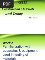 Lecture Note Week 1 Day 2. Familiarization With Apparatuses