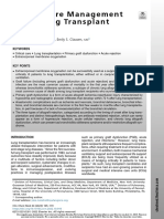 Critical Care Management of The Lung Transplant Recipient