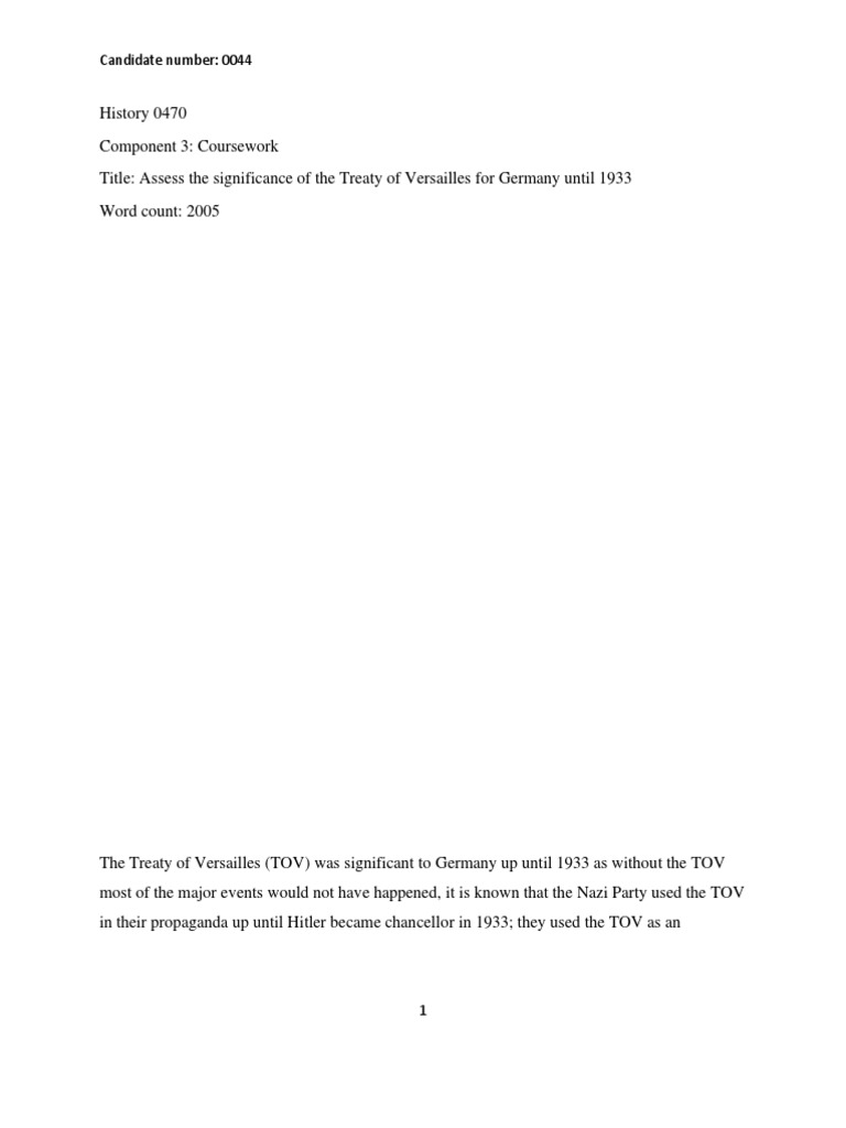 2023 history coursework example pdf
