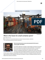What Is The Future For Small Container Ports - PortEconomics