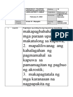 W-2 D-2 DLP Pagpapaunlad NG Pagmamahal Sa Diyos