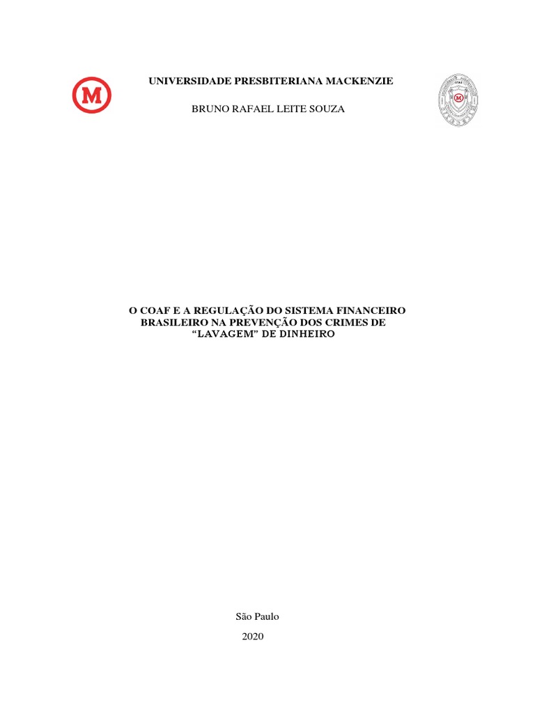 COAF e Prevenção à Lavagem de Dinheiro | PDF | Lavagem de dinheiro ...