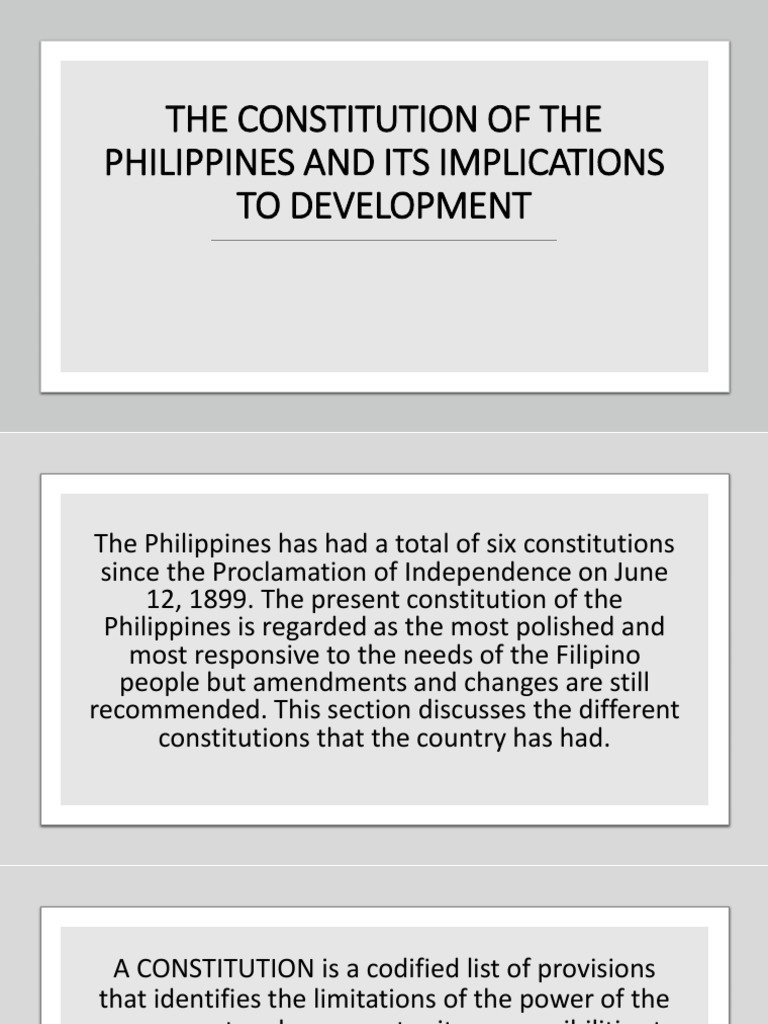 F1 1 The Constitution Of The Philippines Pdf Government Political Law
